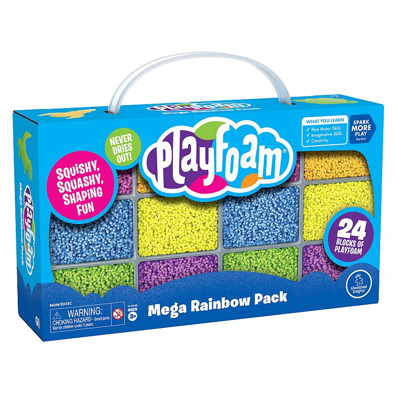 Educational Insights Playfoam Mega Rainbow Pack, Multicolor