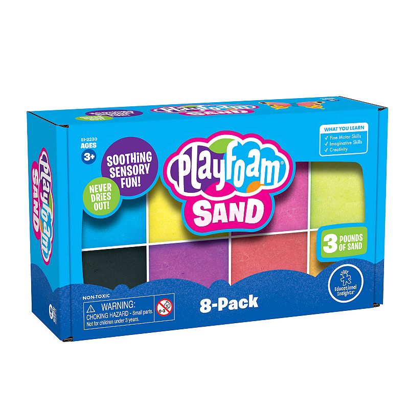 Educational Insights Playfoam Sand 8-Pack, Multicolor