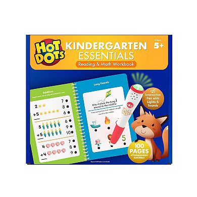 Educational Insights Hot Dots Kindergarten Essentials Reading & Math Workbook