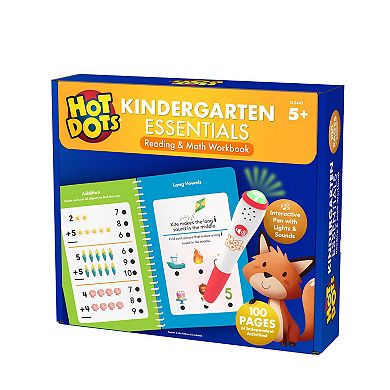 Educational Insights Hot Dots Kindergarten Essentials Reading & Math Workbook