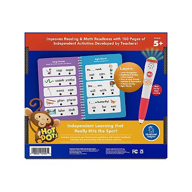 Educational Insights Hot Dots Kindergarten Essentials Reading & Math Workbook