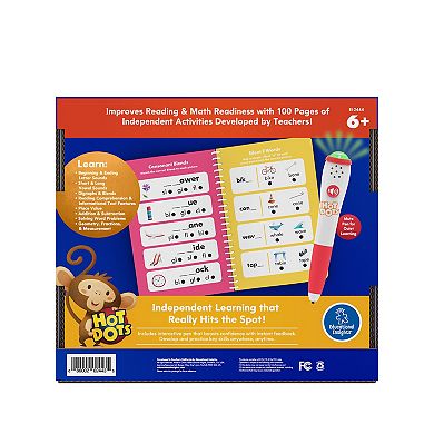 Educational Insights Hot Dots First Grade Essentials Reading & Math Workbook