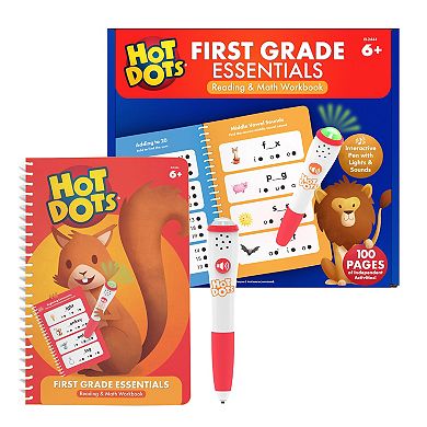 Educational Insights Hot Dots First Grade Essentials Reading & Math Workbook