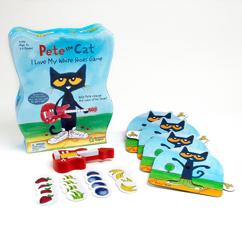 Educational Insights Pete the Cat I Love My White Shoes Game, Multicolor
