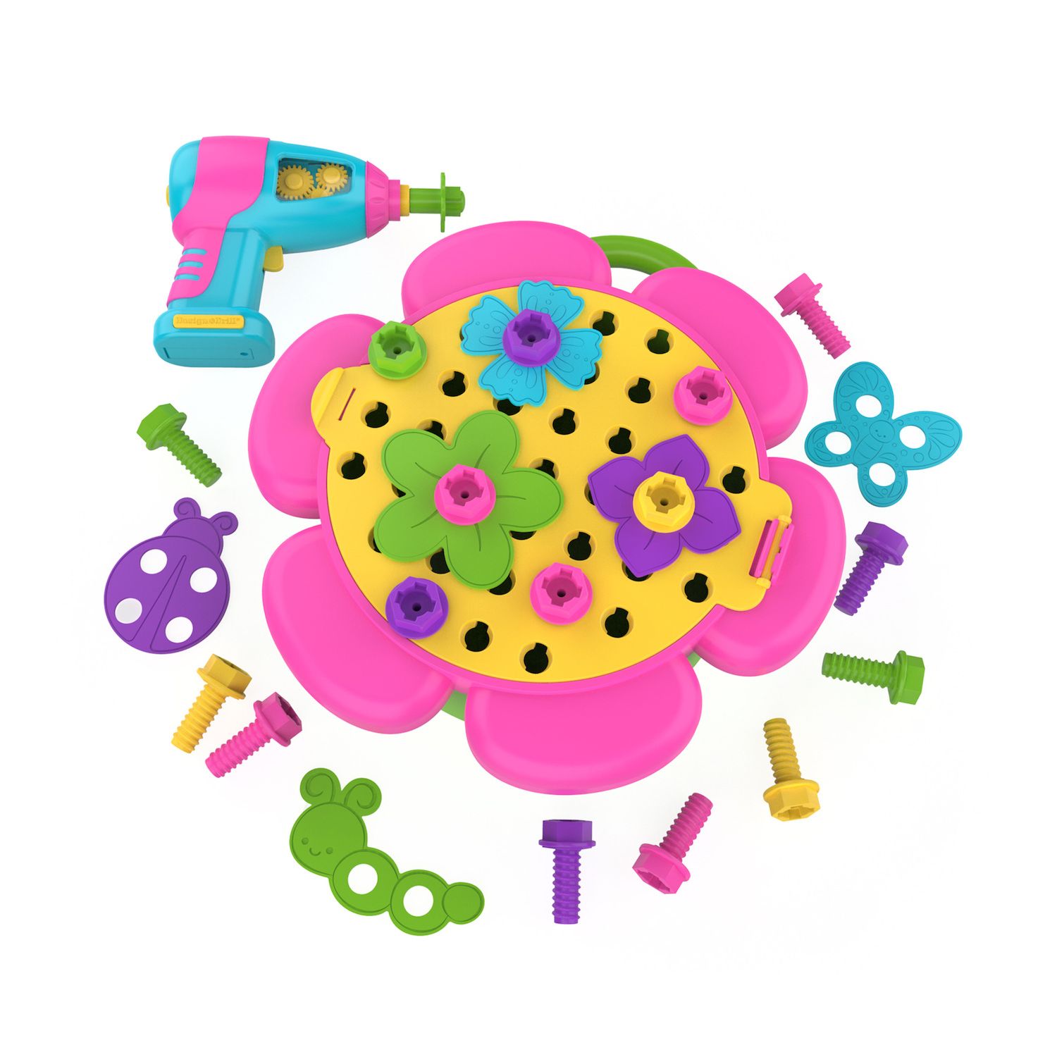 Drill flower power educational insights drill 近新 美國Educational Insights-Design Drill天才工程師-外出組 花形外出組