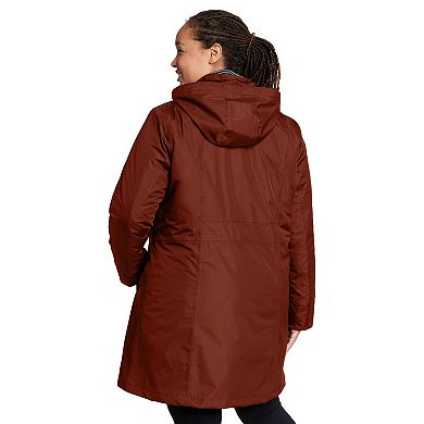 Plus Size Eddie Bauer Girl on the Go Insulated Trench Coat
