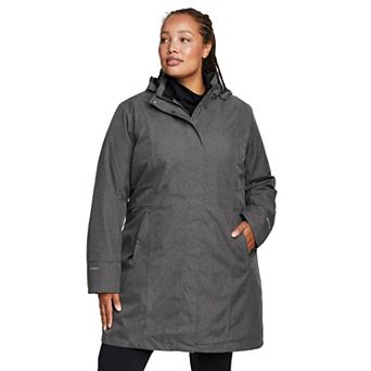 Plus Size Eddie Bauer Girl on the Go Insulated Trench Coat