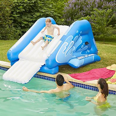 Intex Kool Splash Inflatable Play Center w/ 8.5'x5.75' Swim Center, Blue & White