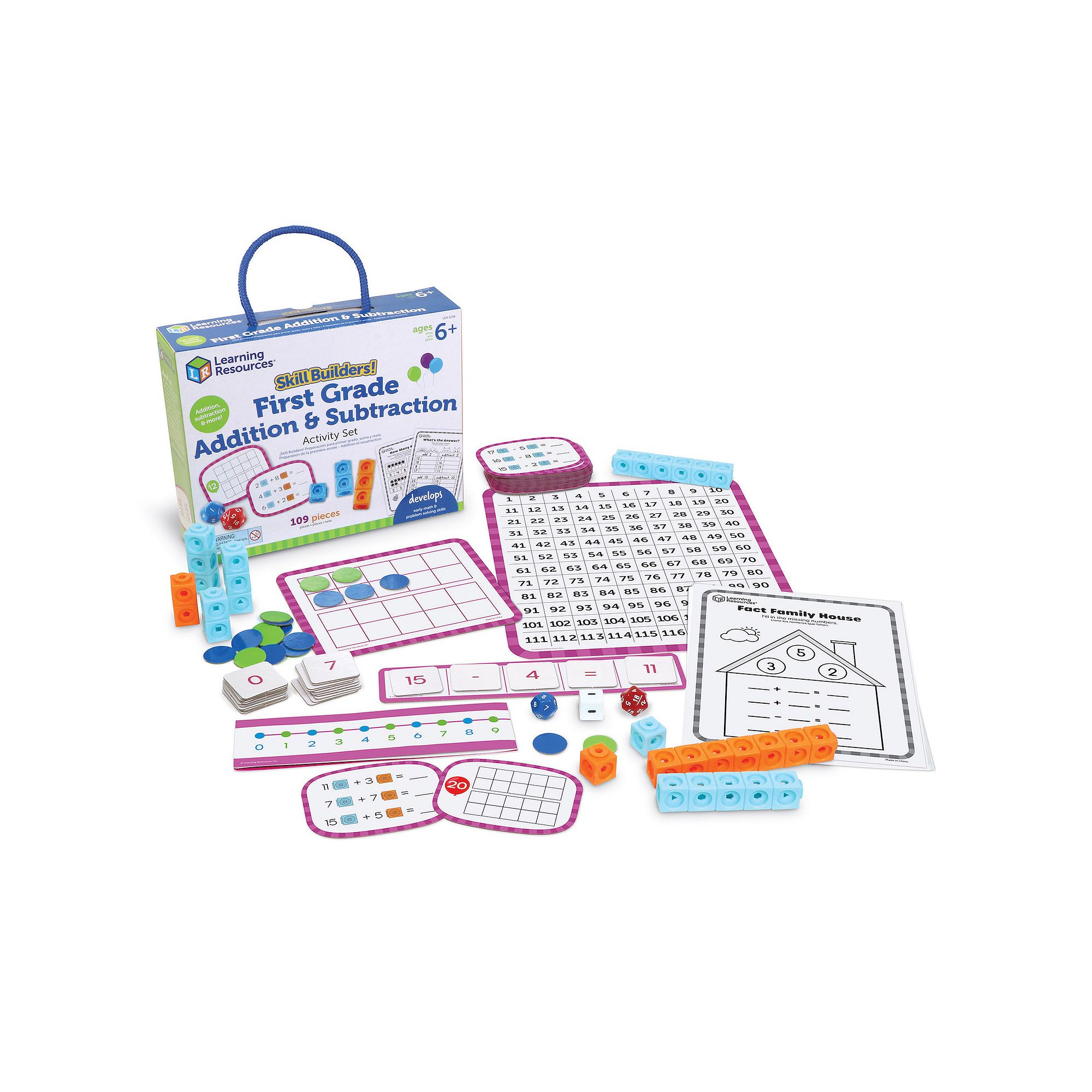 Learning Resources Skill Builders! 1st Grade Addition & Subtraction, Multi