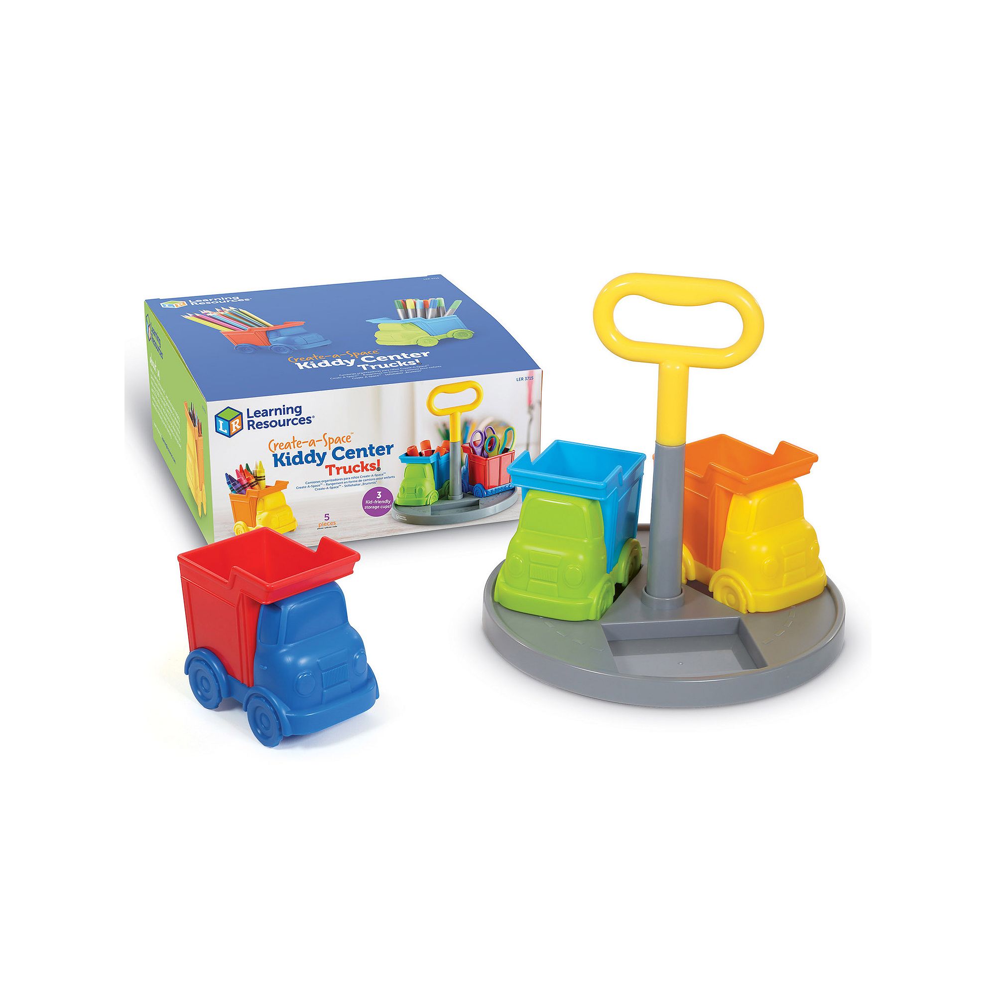 Learning Resources Create-a-Space Kiddy Caddy: Trucks, Multi