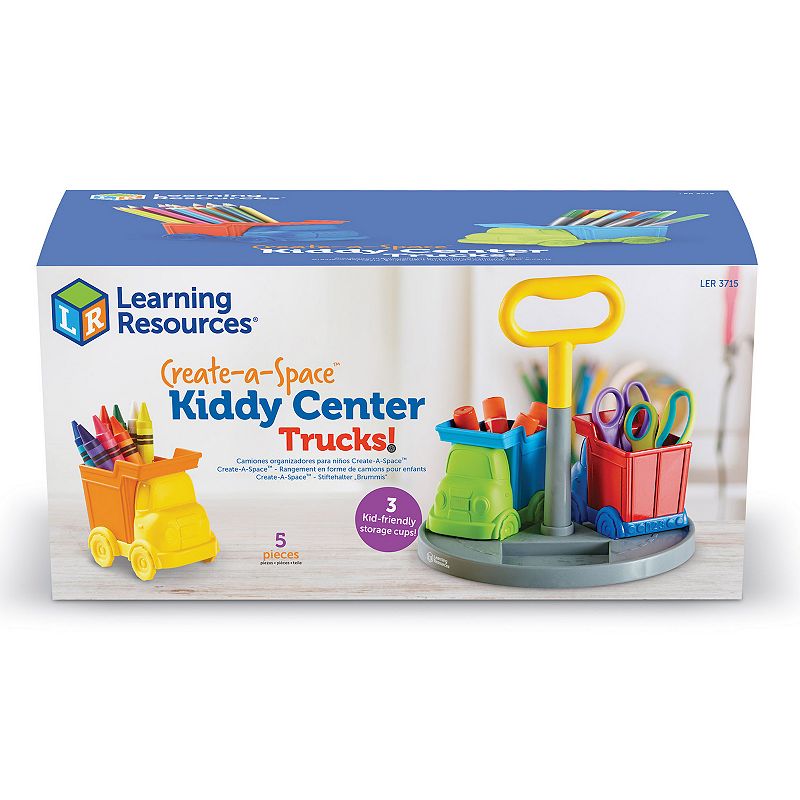 Learning Resources Create-a-Space Kiddy Caddy: Trucks, Multicolor