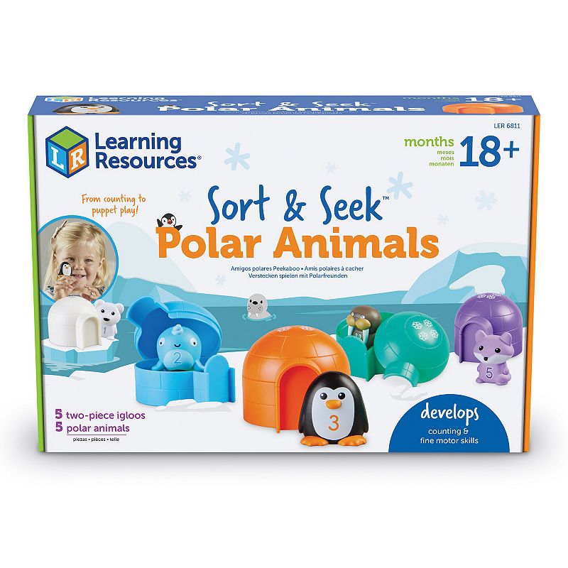 59202185 Learning Resources Sort & Seek Polar Animals, Mult sku 59202185