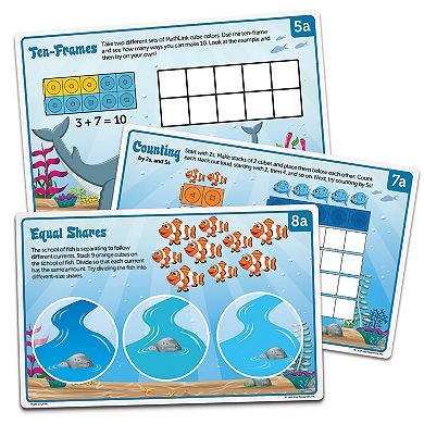 Learning Resources MathLink Cubes Kindergarten Math Activity Set: Sea Adventures!