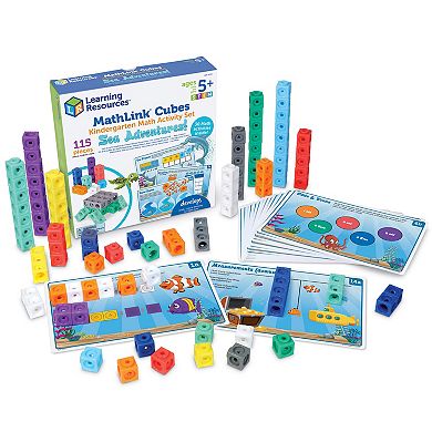 Learning Resources MathLink Cubes Kindergarten Math Activity Set: Sea Adventures!