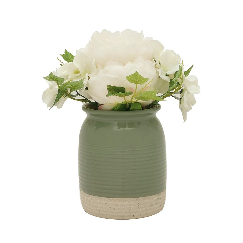 76438971 Sonoma Goods For Life Artificial White Floral Vase sku 76438971
