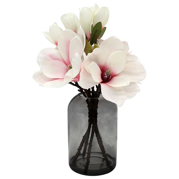 Sonoma Goods For Life® Artificial Pink Magnolias Vase Table Decor