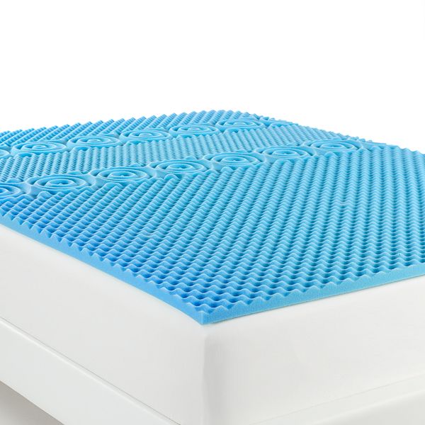 Memory Foam Mattress Topper with Cooling Gel and BioFoam