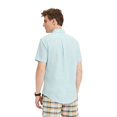 Big & Tall Tommy Hilfiger Button-Down Porter Linen Shirt