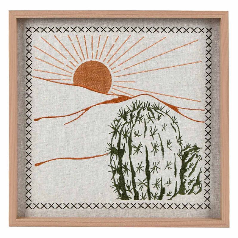 55621244 Sonoma Goods For Life Framed Cactus Wall Art, Mult sku 55621244