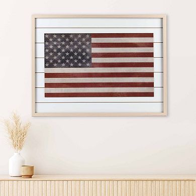 Sonoma Goods For Life® Oversize American Flag Framed Wall Art