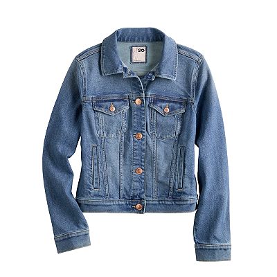 Kohls womens jean jacket best sale