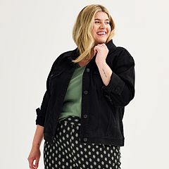 Black jean clearance jacket kohls