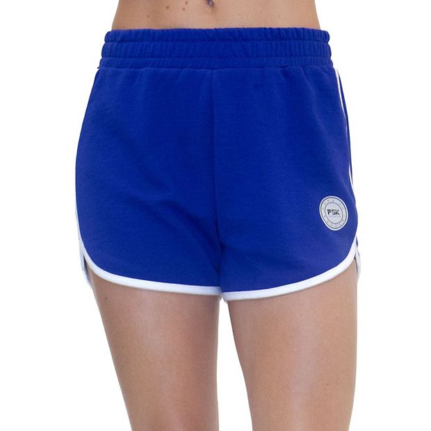 Plus Size PSK Collective Curved-Hem French Terry Shorts