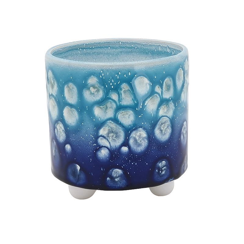 Sonoma Goods For Life Reactive Glaze Blue Ceramic Planter, Multicolor