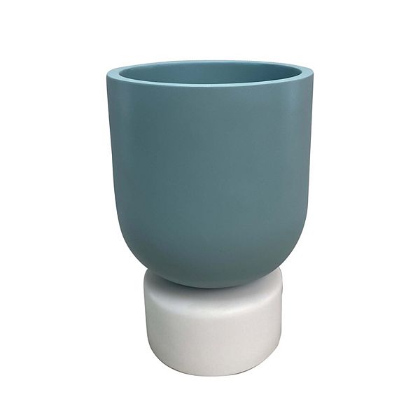 Sonoma Goods For Life® Blue Pedestal Concrete Planter