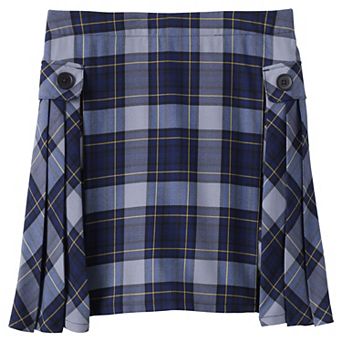 Girls 7-20 Plus Size Lands' End School Uniform Pleated Plaid Skort