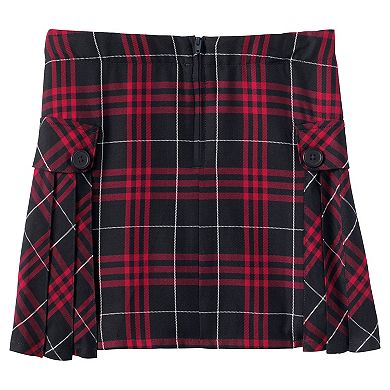 Girls 7-20 Slim Lands' End School Uniform Pleated Plaid Skort