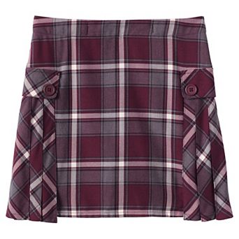 Girls 7-20 Slim Lands' End School Uniform Pleated Plaid Skort