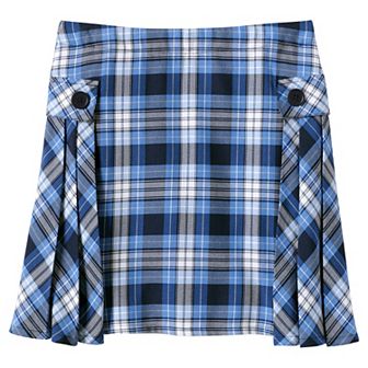 Girls 7-20 Slim Lands' End School Uniform Pleated Plaid Skort