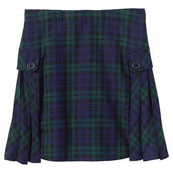 Girls 7-20 Slim Lands' End School Uniform Pleated Plaid Skort