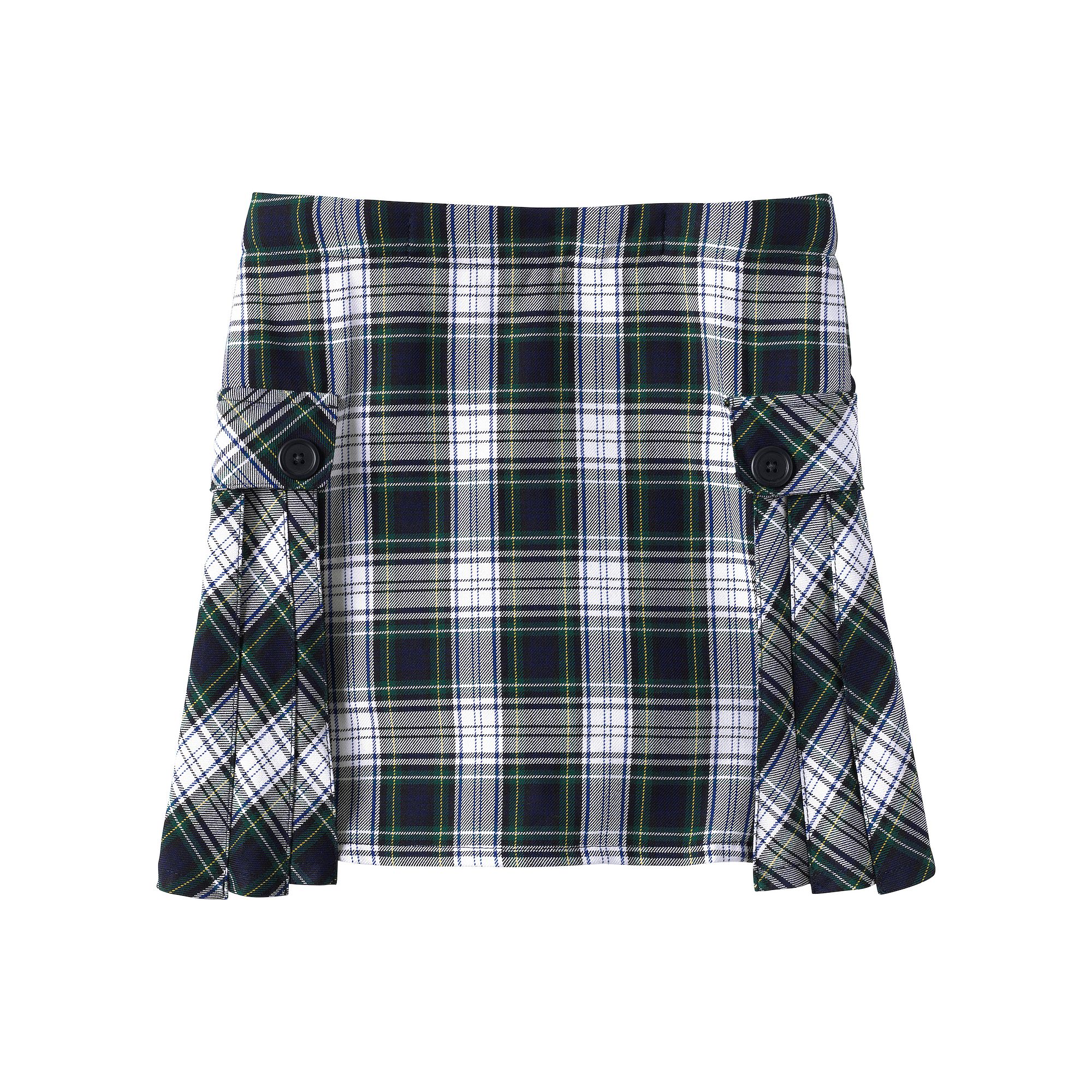 Girls 7-20 Slim Lands End School Uniform Pleated Plaid Skort, Girls, Size