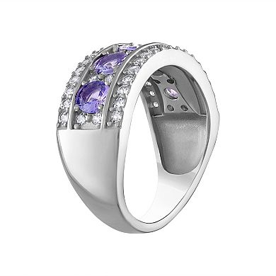 Designs by Gioelli Sterling Silver Gemstone Ring