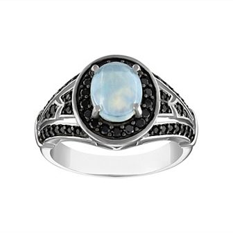 Designs by Gioelli Sterling Silver White Opal Ring