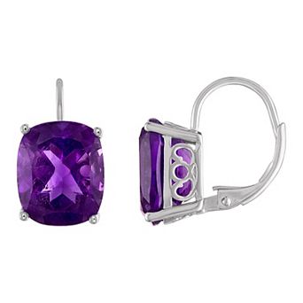 Designs by Gioelli Sterling Silver Gemstone Filigree Leverback Earrings