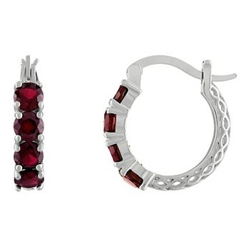 Designs by Gioelli Sterling Silver Filigree Hoop Earrings