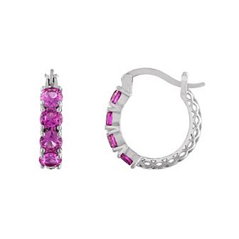 Designs by Gioelli Sterling Silver Filigree Hoop Earrings