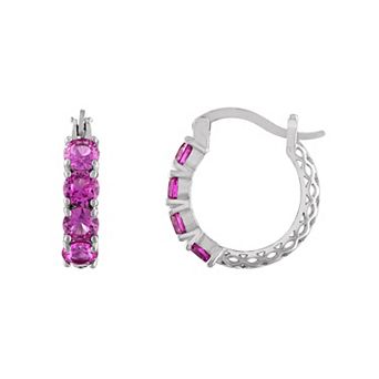 Designs by Gioelli Sterling Silver Filigree Hoop Earrings