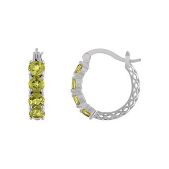 Designs by Gioelli Sterling Silver Filigree Hoop Earrings