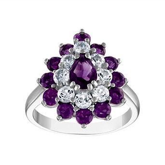 Designs by Gioelli Sterling Silver Gemstone Ring