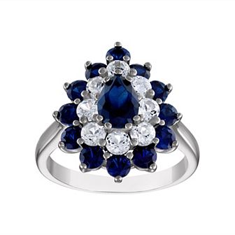 Designs by Gioelli Sterling Silver Gemstone Ring