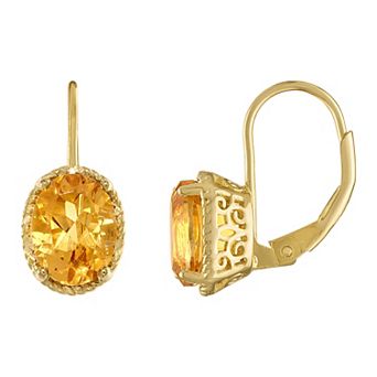 Designs by Gioelli Gemstone Leverback Earrings