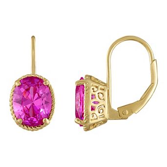 Designs by Gioelli Gemstone Leverback Earrings