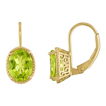 Designs by Gioelli Gemstone Leverback Earrings