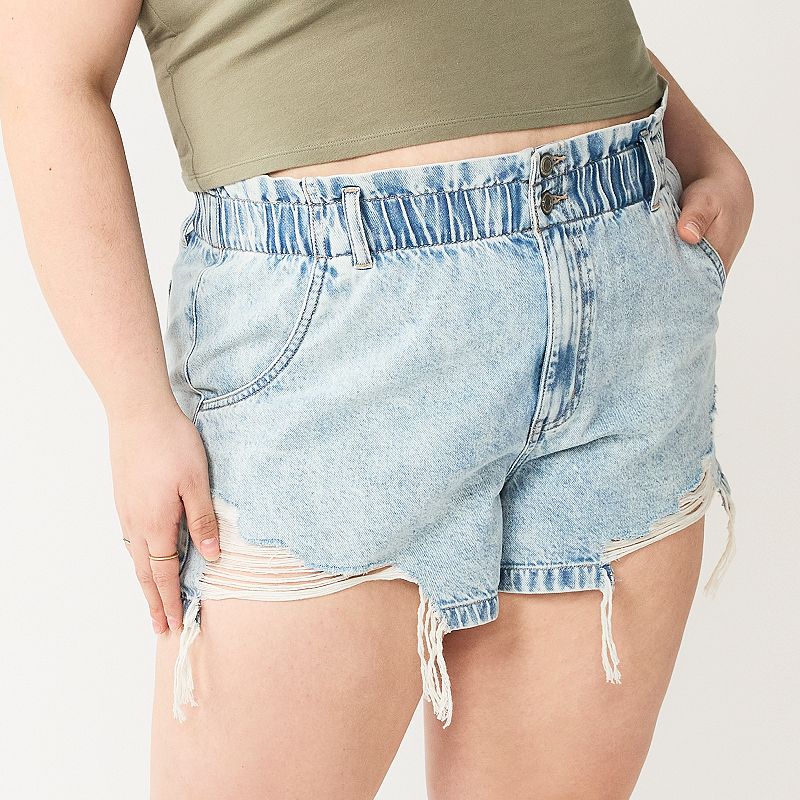 Kohls elastic cheap waist shorts