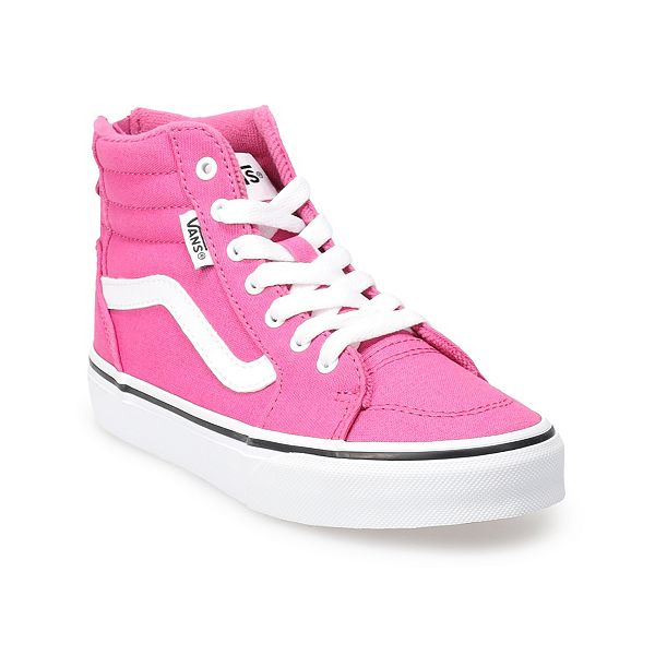 Pink high top vans sale