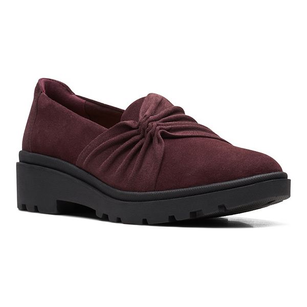 Clarks® Calla Style Women's Suede Slip-On Shoes